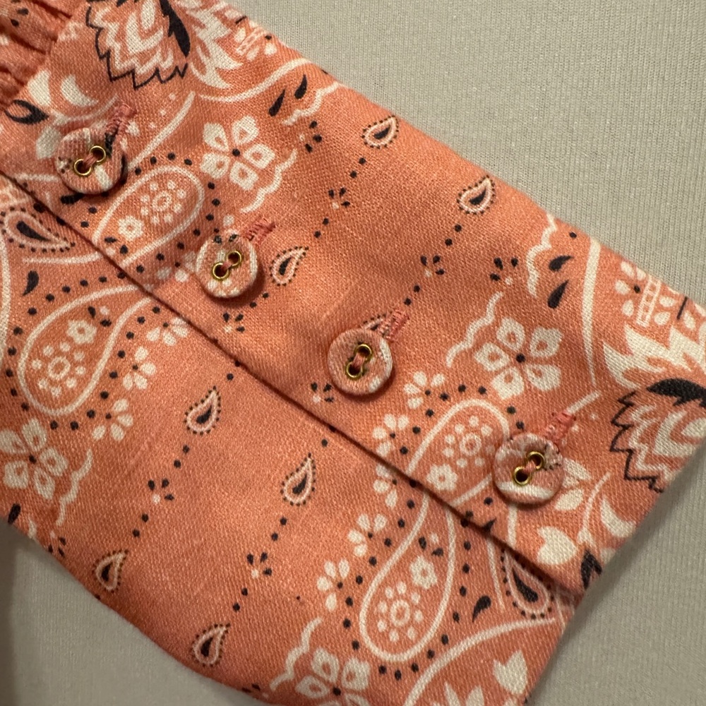 ZIMMERMANN Heathers Bandana Linen Paisley Shirt Dress - Picture 9 of 15